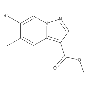Methyl 6-bromo-5-methylpyrazolo[1,5-a]pyridine-3-carboxylate Structure