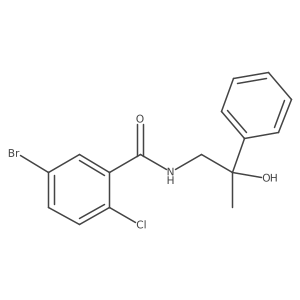 5-bromo-2-chloro-N-(2-hydroxy-2-phenylpropyl)benzamide Structure