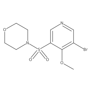 4-((5-Bromo-4-methoxypyridin-3-yl)sulfonyl)morpholine Structure
