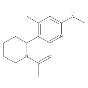 1-[2-[4-methyl-6-(methylamino)-3-pyridyl]-1-piperidyl]ethanone Structure