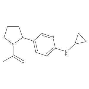 1-(2-(6-(Cyclopropylamino)pyridin-3-yl)pyrrolidin-1-yl)ethanone Structure
