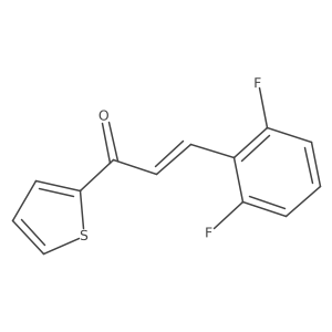 2-(2,6-Difluorocinnamoyl)thiophene结构式