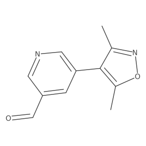 5-(3,5-Dimethylisoxazol-4-yl)nicotinaldehyde Structure
