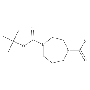 Tert-butyl 4-(carboxy)-1,4-diazepane-1-carboxylate结构式
