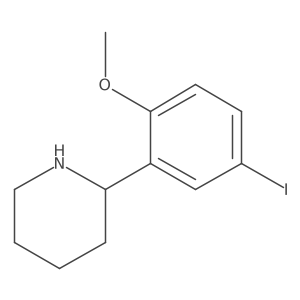 (R)-2-(5-Iodo-2-methoxyphenyl)piperidine Structure