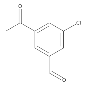 3-Acetyl-5-chlorobenzaldehyde结构式
