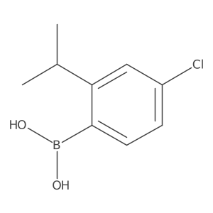 (4-Chloro-2-isopropylphenyl)boronic acid结构式