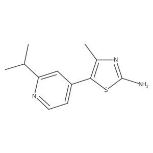 5-(2-Isopropylpyridin-4-yl)-4-methylthiazol-2-amine Structure