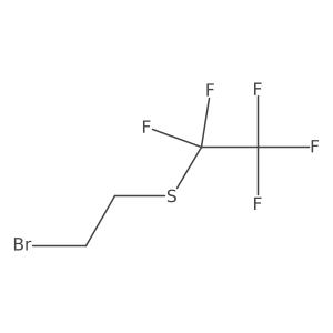 1-(2-Bromo-ethylsulfanyl)-1,1,2,2,2-pentafluoro-ethane Structure