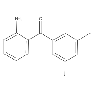 (2-Aminophenyl)(3,5-difluorophenyl)methanone Structure
