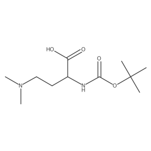 2-{[(Tert-butoxy)carbonyl]amino}-4-(dimethylamino)butanoic acid结构式