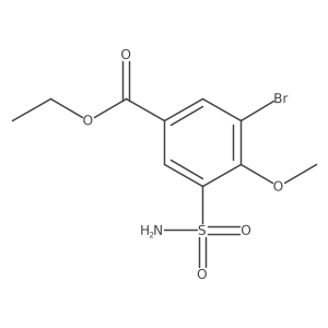 Ethyl 3-bromo-4-methoxy-5-sulfamoylbenzoate Structure
