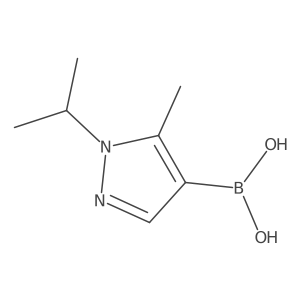 B-[5-methyl-1-(1-methylethyl)-1H-pyrazol-4-yl]boronic acid Structure