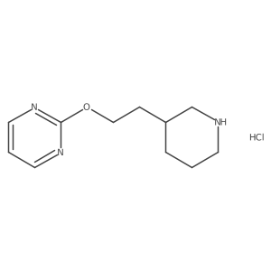 2-(2-(Piperidin-3-yl)ethoxy)pyrimidine hydrochloride Structure