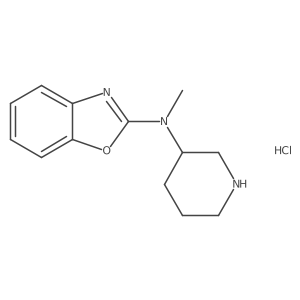 (R)-N-methyl-N-(piperidin-3-yl)benzo[d]oxazol-2-amine hydrochloride结构式