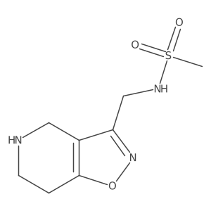 N-((4,5,6,7-Tetrahydroisoxazolo[4,5-c]pyridin-3-yl)methyl)methanesulfonamide结构式