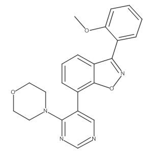 3-(2-Methoxyphenyl)-7-(4-morpholin-4-ylpyrimidin-5-yl)-1,2-benzoxazole Structure