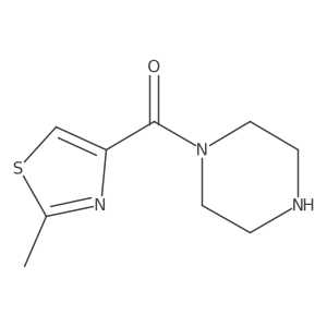 (2-Methylthiazol-4-yl)(piperazin-1-yl)methanone结构式