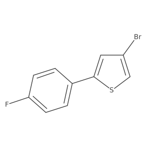 4-Bromo-2-(4-fluorophenyl)thiophene结构式