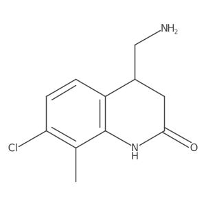 4-(Aminomethyl)-7-chloro-8-methyl-1,2,3,4-tetrahydroquinolin-2-one Structure