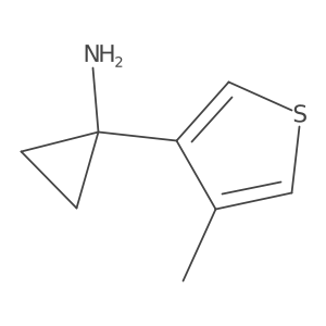 1-(4-Methylthiophen-3-yl)cyclopropan-1-amine Structure