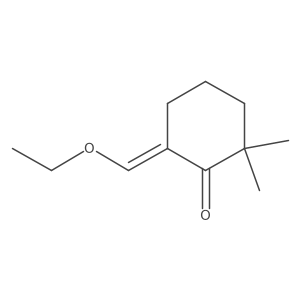 6-(Ethoxymethylidene)-2,2-dimethylcyclohexan-1-one结构式