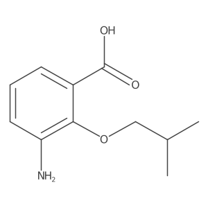 3-Amino-2-isobutoxybenzoic acid结构式