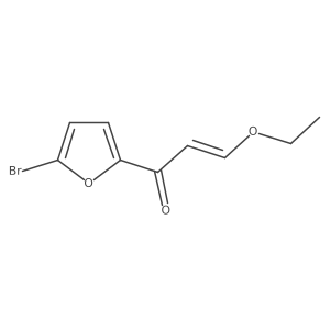 1-(5-Bromofuran-2-yl)-3-ethoxyprop-2-en-1-one结构式