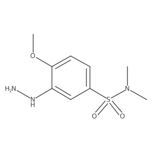 3-Hydrazinyl-4-methoxy-N,N-dimethylbenzenesulfonamide Structure