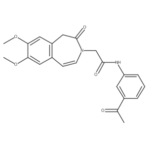 N-(3-acetylphenyl)-2-(7,8-dimethoxy-2-oxo-1,2-dihydro-3H-3-benzazepin-3-yl)acetamide Structure