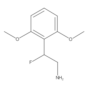 2-(2,6-Dimethoxyphenyl)-2-fluoroethan-1-amine Structure