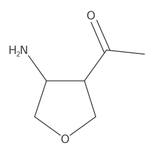 1-(4-Aminooxolan-3-yl)ethan-1-one结构式