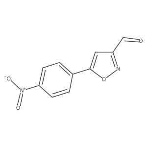 5-(4-Nitrophenyl)isoxazole-3-carbaldehyde结构式