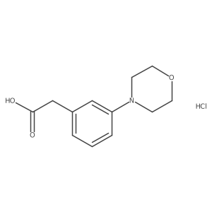 2-[3-(Morpholin-4-yl)phenyl]acetic acid hydrochloride Structure