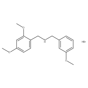 (2,4-Dimethoxybenzyl)(3-methoxybenzyl)amine hydrobromide Structure