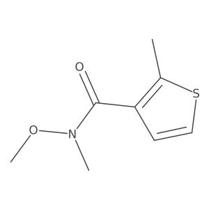 N-Methoxy-N,2-dimethylthiophene-3-carboxamide Structure