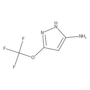 3-trifluoromethoxy-1H-pyrazole-5-amine Structure