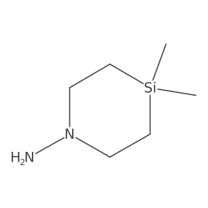 4,4-Dimethyl-1,4-azasilinan-1-amine结构式