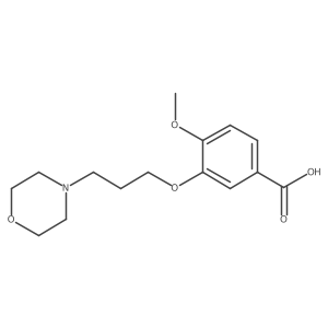 4-Methoxy-3-[3-(4-morpholinyl)propoxy]benzoic acid Structure