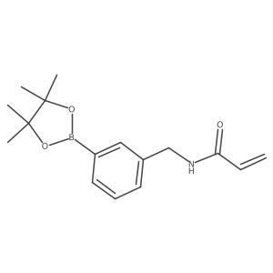N-(3-(4,4,5,5-Tetramethyl-1,3,2-dioxaborolan-2-yl)benzyl)acrylamide结构式