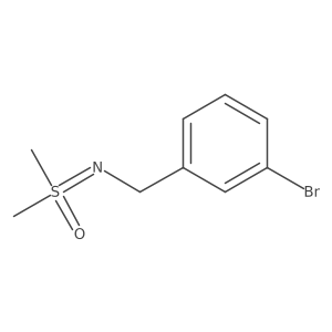((3-Bromobenzyl)imino)dimethyl-l6-sulfanone结构式
