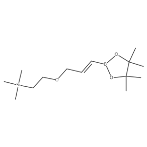 (E)-Trimethyl(2-((3-(4,4,5,5-tetramethyl-1,3,2-dioxaborolan-2-yl)allyl)oxy)ethyl)silane Structure