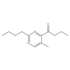 Ethyl 2-(ethoxymethyl)-5-methylpyrimidine-4-carboxylate Structure