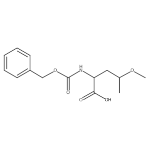 2-{[(Benzyloxy)carbonyl]amino}-4-methoxypentanoic acid结构式