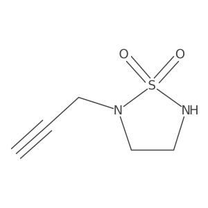 2-(Prop-2-yn-1-yl)-1,2,5-thiadiazolidine 1,1-dioxide Structure