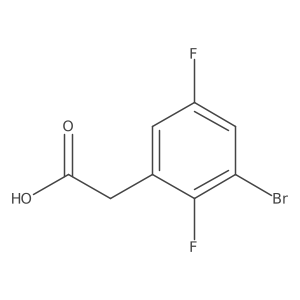 3-Bromo-2,5-difluorophenylacetic acid Structure