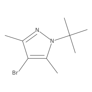 4-Bromo-1-tert-butyl-3,5-dimethyl-1H-pyrazole Structure