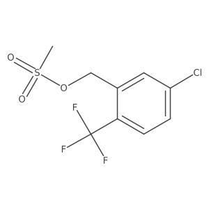 5-Chloro-2-(trifluoromethyl)benzyl methanesulfonate结构式