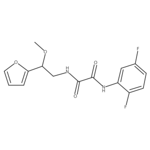 N1-(2,5-difluorophenyl)-N2-(2-(furan-2-yl)-2-methoxyethyl)oxalamide结构式