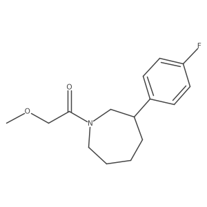 1-(3-(4-Fluorophenyl)azepan-1-yl)-2-methoxyethanone结构式